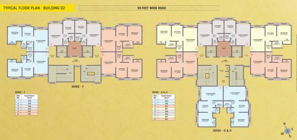  samrajya-sector-viii Wing-F, G, H Typical  Cluster Plan