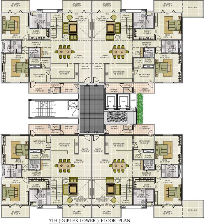 Images for Cluster Plan of NR Orchid Gardenia