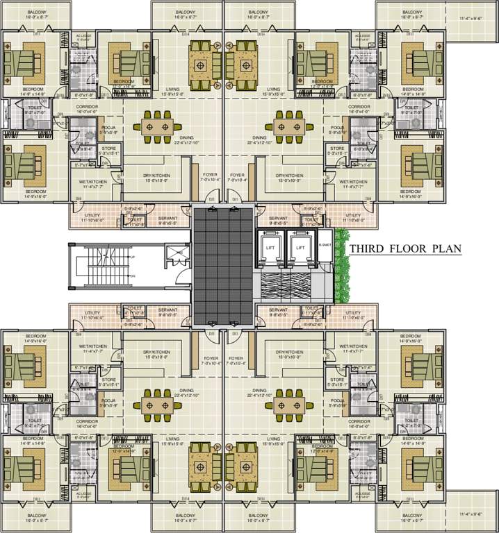 Images for Cluster Plan of NR Orchid Gardenia