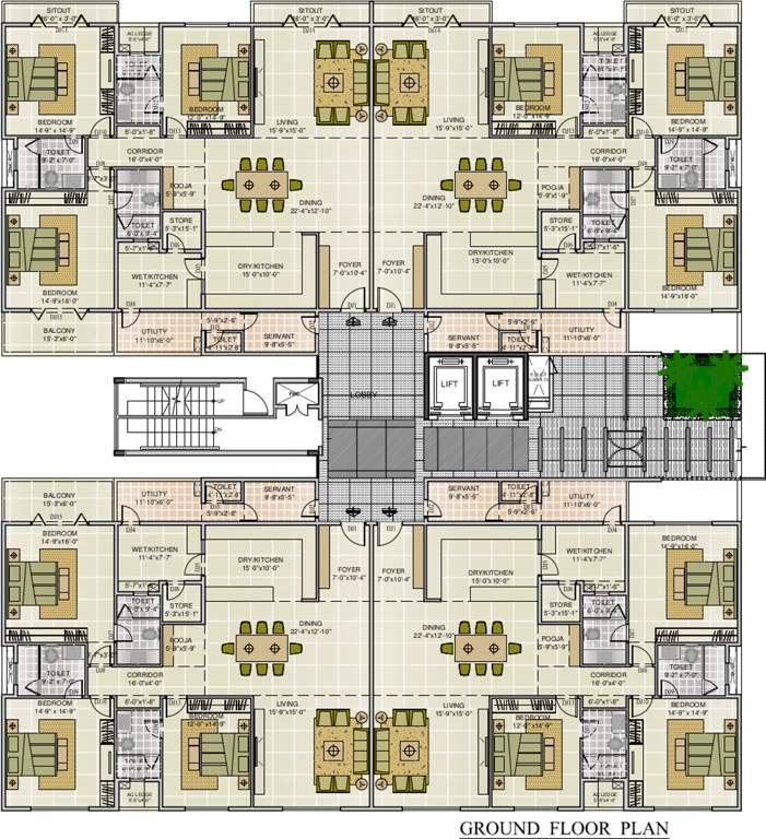 Images for Cluster Plan of NR Orchid Gardenia