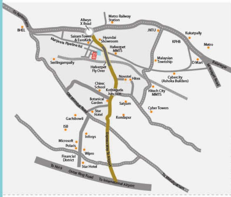  lake city Images for Location Plan of Srisairam Lake City