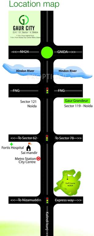  5th avenue Images for Location Plan of Gaursons 5th Avenue
