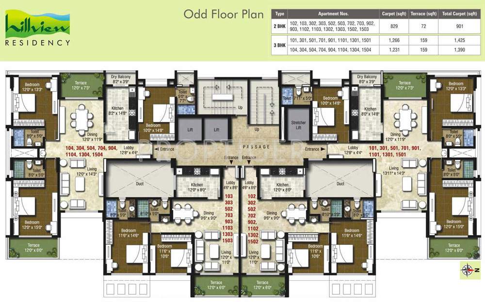 hillview residency Images for Cluster Plan of Kumar Hillview Residency