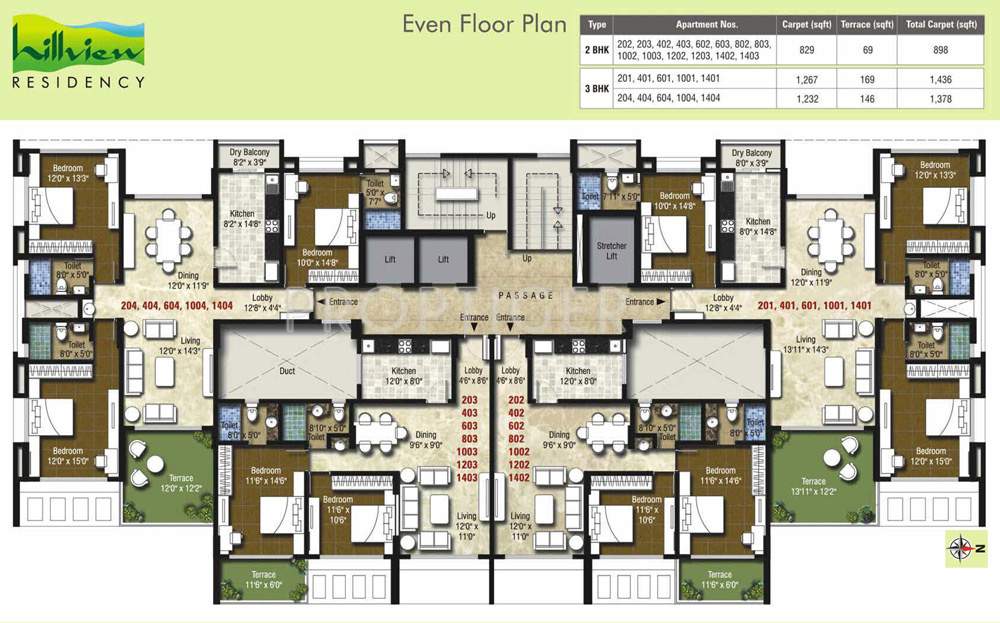hillview residency Images for Cluster Plan of Kumar Hillview Residency