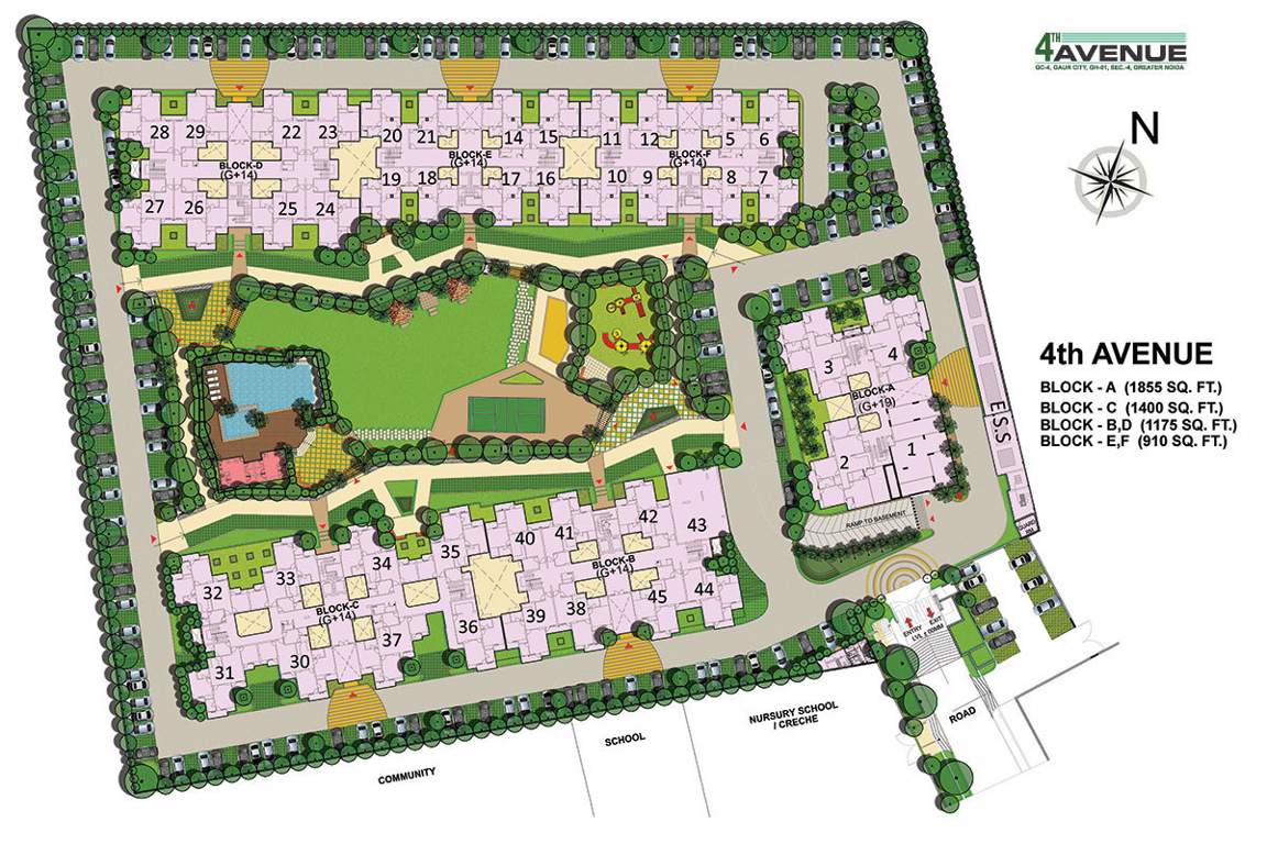 4th avenue Images for Layout Plan of Gaursons 4th Avenue
