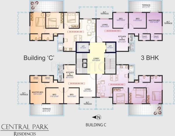 Images for Cluster Plan of Maruti Central Park Residences Images for Cluster Plan of Maruti Central Park Residences