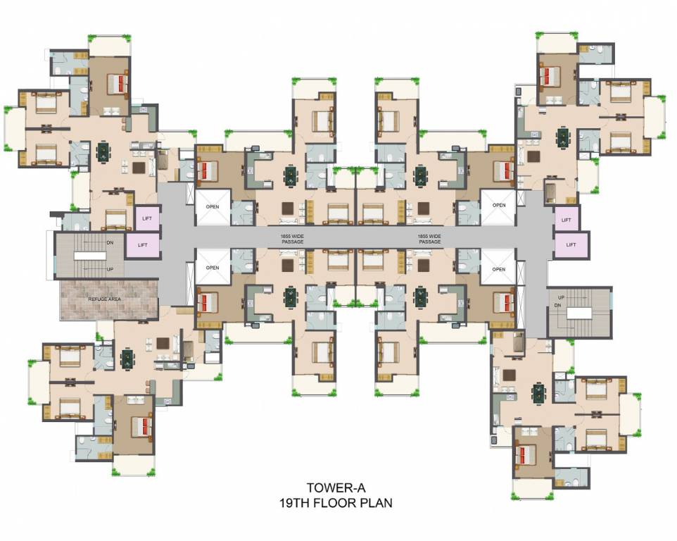  symbol towers Cluster Plan
