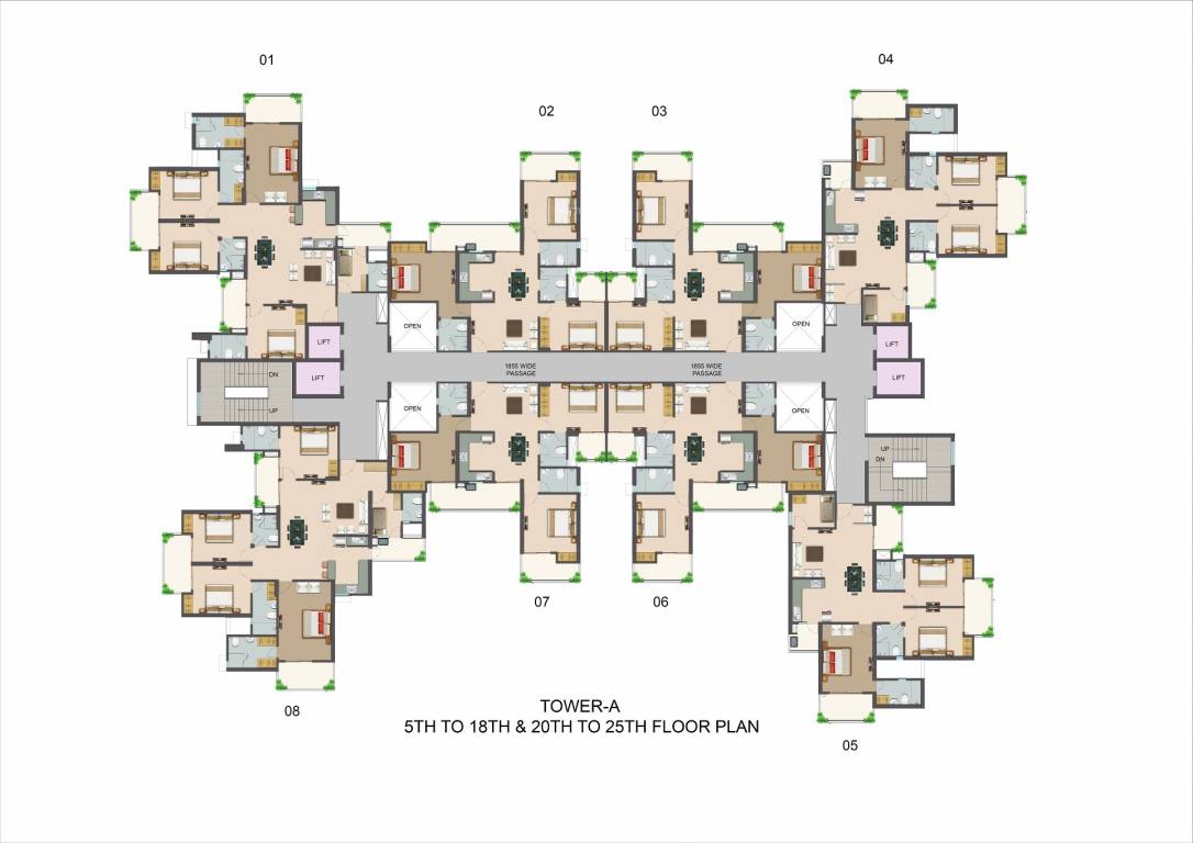  symbol towers Cluster Plan