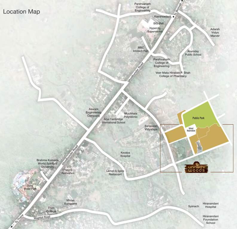  unnathi woods phase 3 Images for Location Plan of Raunak Unnathi Woods Phase 3