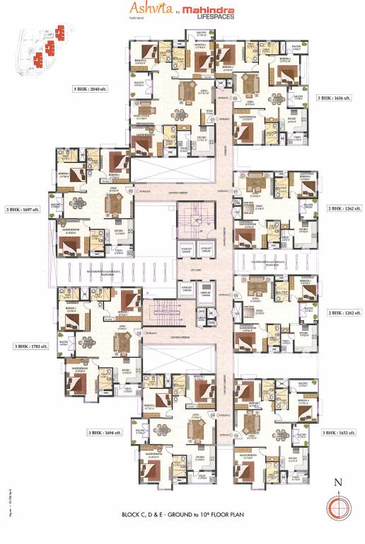 Images for Cluster Plan of Mahindra Ashvita