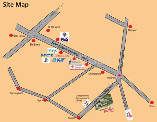  shubha Images for Location Plan of Janaadhar Shubha