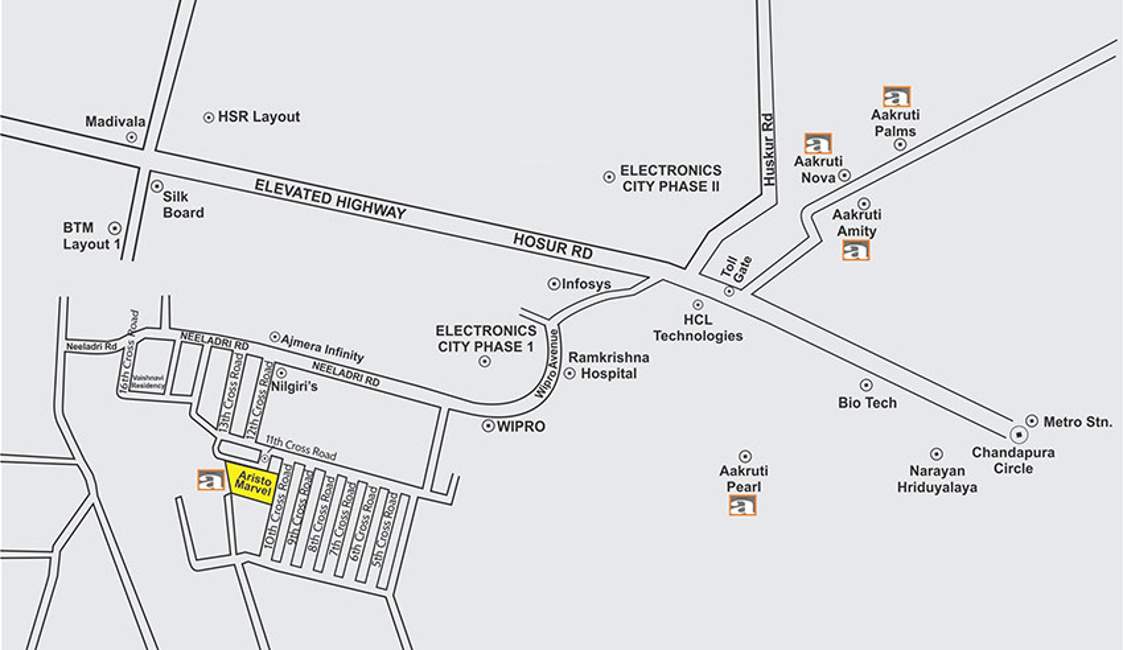 aristo marvel Images for Location Plan of Aakruti Aristo Marvel