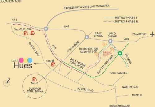 Images for Location Plan of Supertech Hues hues Images for Location Plan of Supertech Hues