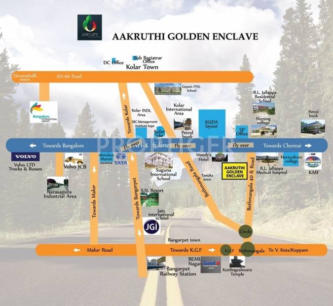 Images for Location Plan of Aakruthi Golden Enclave