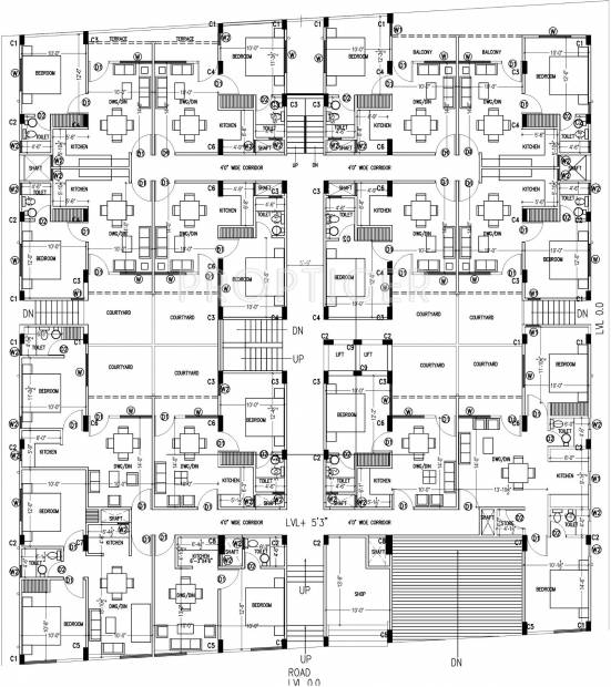  homes Tower B Cluster Plan