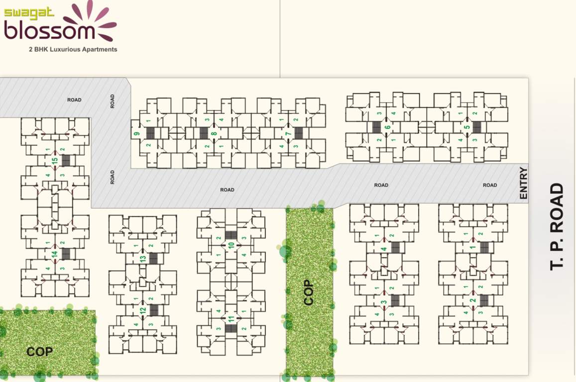 blossom Images for Layout Plan of Swagat Blossom