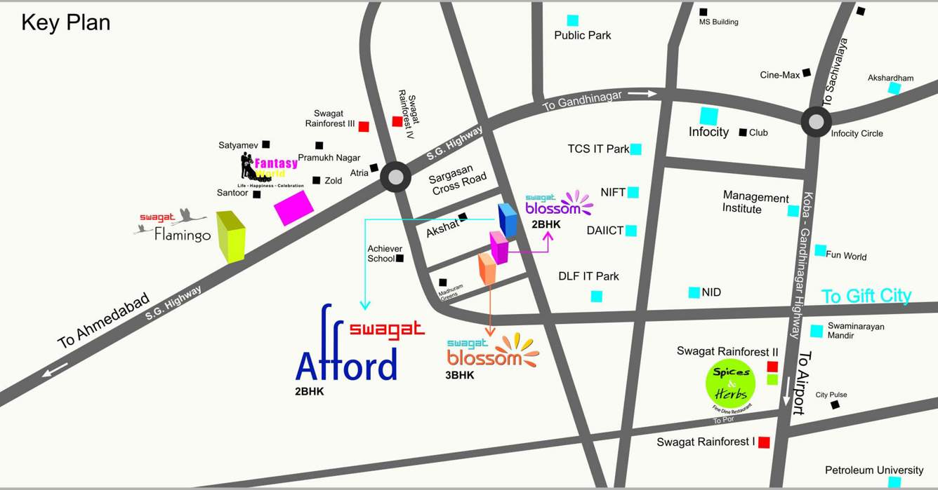  blossom Images for Location Plan of Swagat Blossom