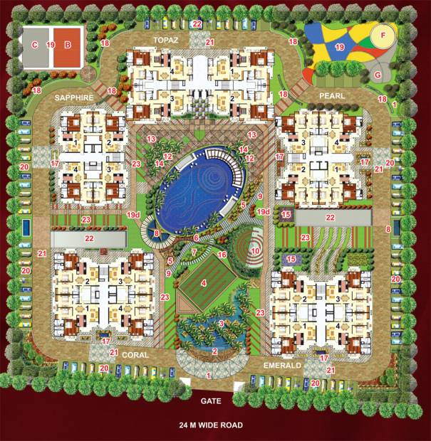  ambience Images for Site Plan of Arihant Ambience