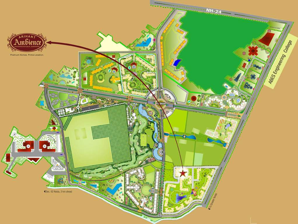  ambience Images for Location Plan of Arihant Ambience