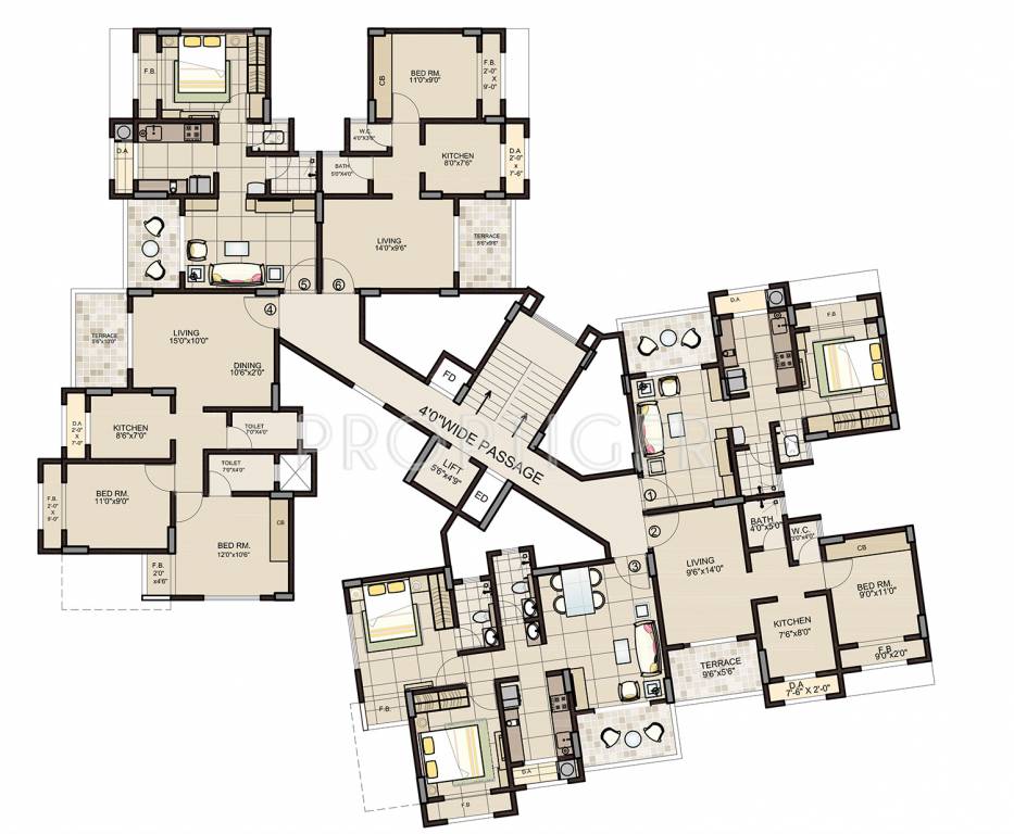 Images for Cluster Plan of Neelsidhi Morya
