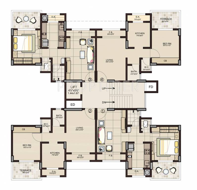 Images for Cluster Plan of Neelsidhi Morya