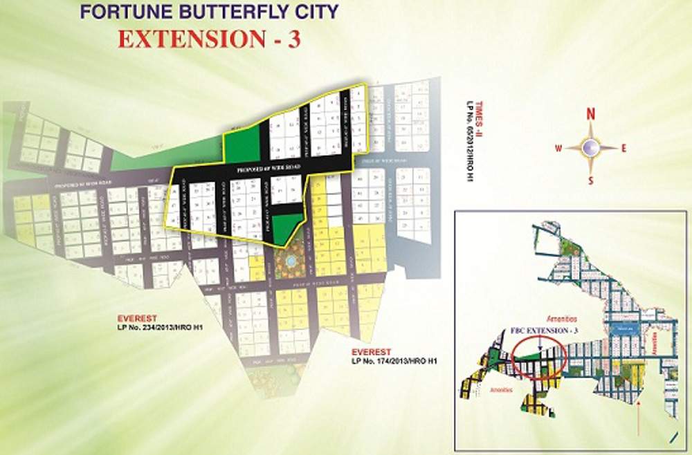  butterfly city Images for Layout Plan of Fortune Butterfly City