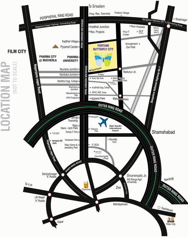  butterfly city Images for Location Plan of Fortune Butterfly City