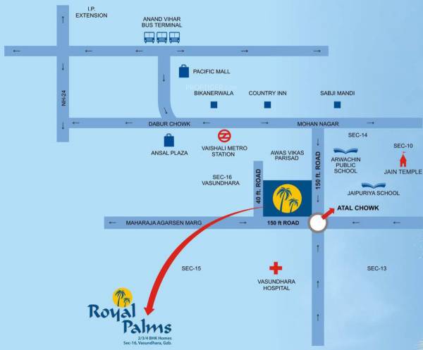 Images for Location Plan of Sarvottam KSN Royal Palms