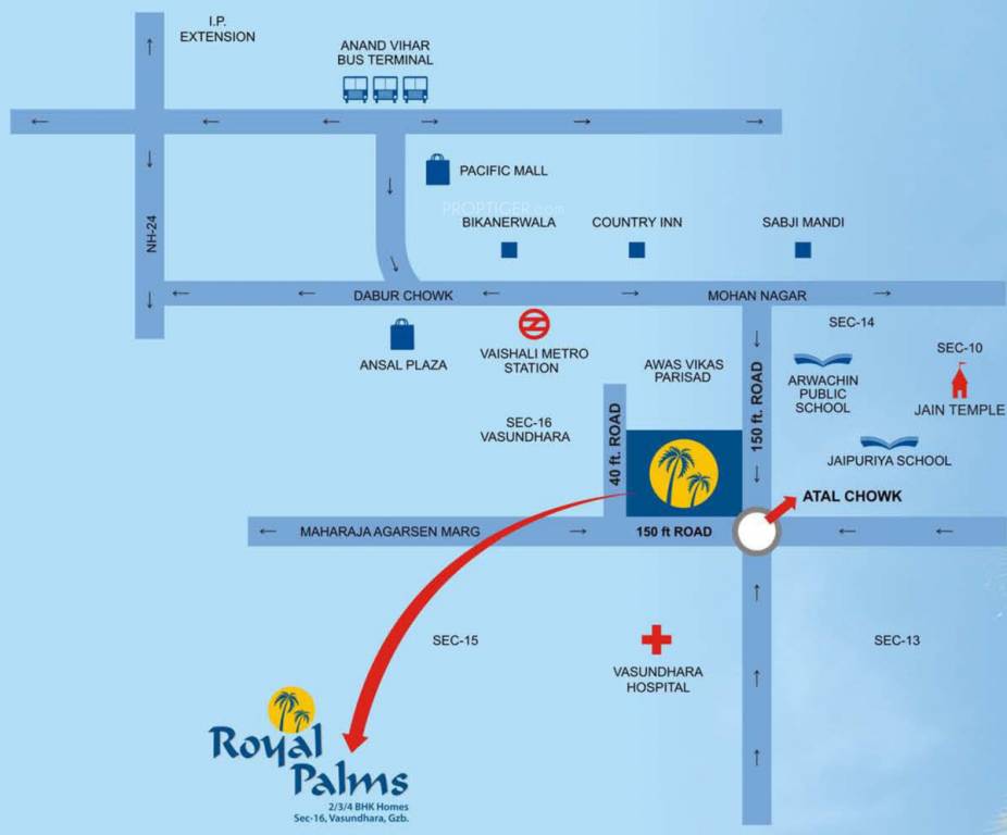 Images for Location Plan of Sarvottam KSN Royal Palms