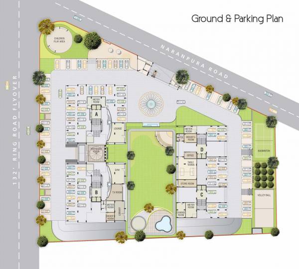  skyline Images for Cluster Plan of Satyam Developers Skyline