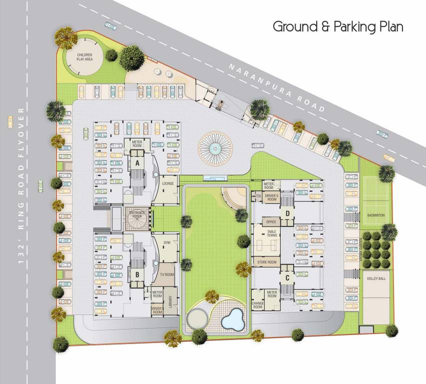  skyline Images for Cluster Plan of Satyam Developers Skyline