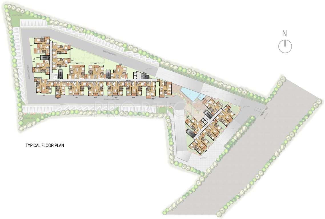  greens Images for Cluster Plan of Mahaveer Greens