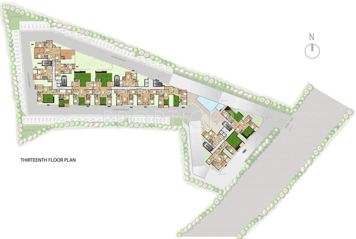  greens Images for Cluster Plan of Mahaveer Greens