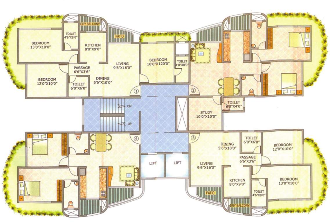 atlantis ii Images for Cluster Plan of Raj Realty Atlantis II