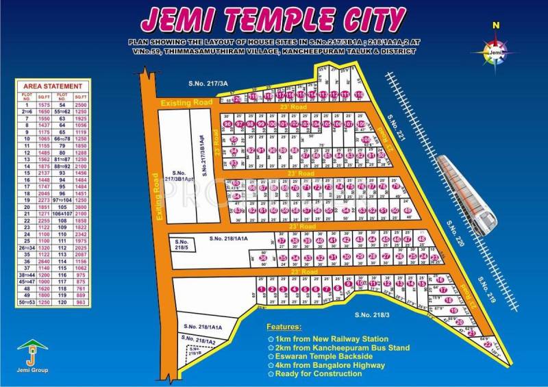 Jemi Housing Jemi Temple City Layout Plan