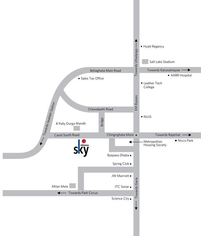  sky Images for Location Plan of Siddha Sky
