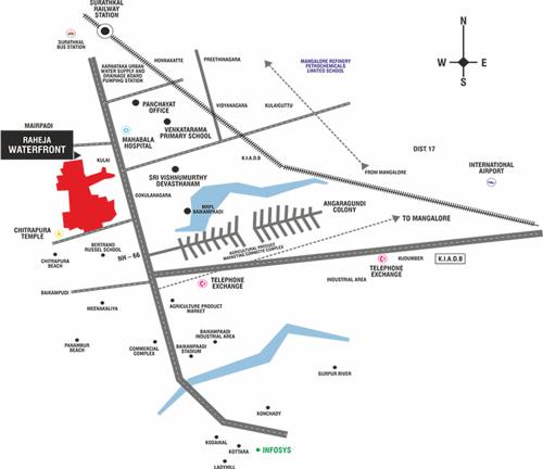  waterfront Images for Location Plan of Raheja Waterfront