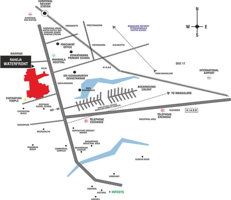 waterfront Images for Location Plan of Raheja Waterfront