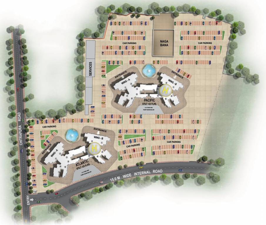  waterfront Images for Master Plan of Raheja Waterfront