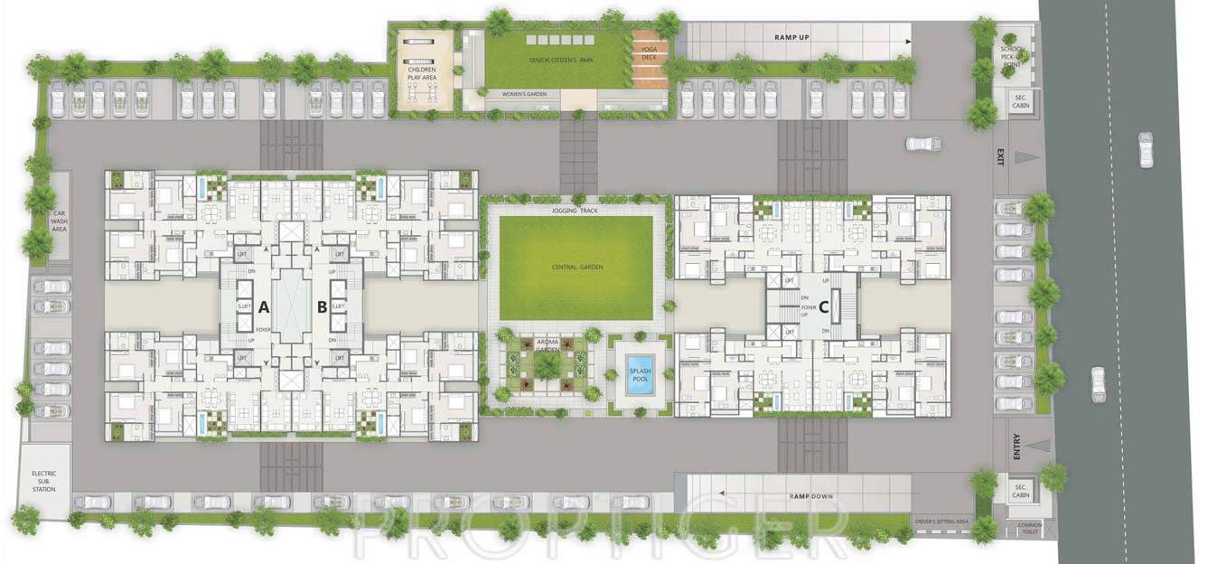  insignia Images for Cluster Plan of Satyam Insignia