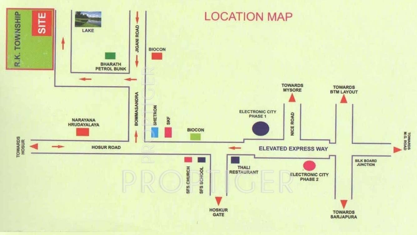 aaradhana buildcon emprises aranya residency Location Plan