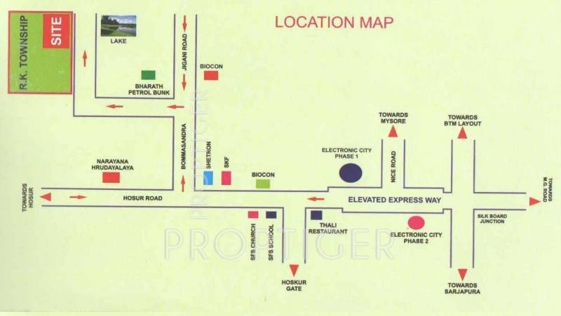 aaradhana-buildcon-emprises aranya-residency Location Plan