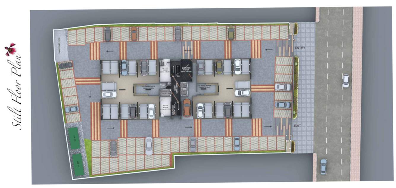  tower of adyar Tower Of Adyar Ground Cluster Plan