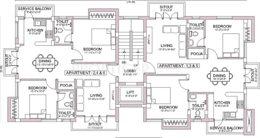Images for Cluster Plan of Pushkar K V Gardens