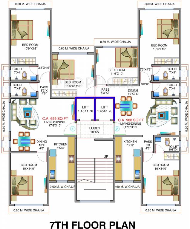 Images for Cluster Plan of Saaga Parijat CHS