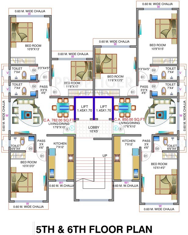 Images for Cluster Plan of Saaga Parijat CHS