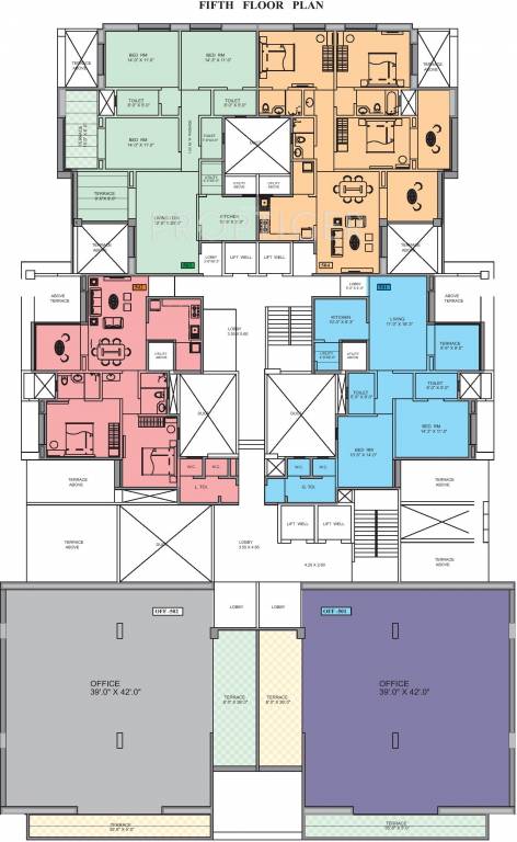 ekaika Ekaika Typical Floor Plan for Fifth Floor Plan