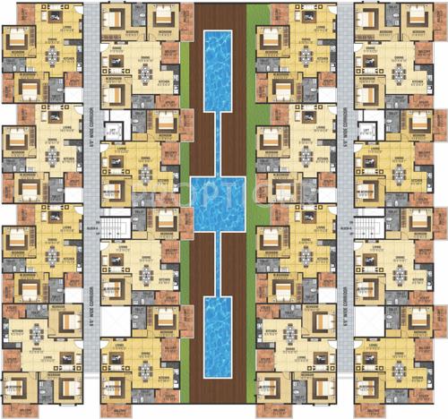  greens Images for Cluster Plan of SLV Greens