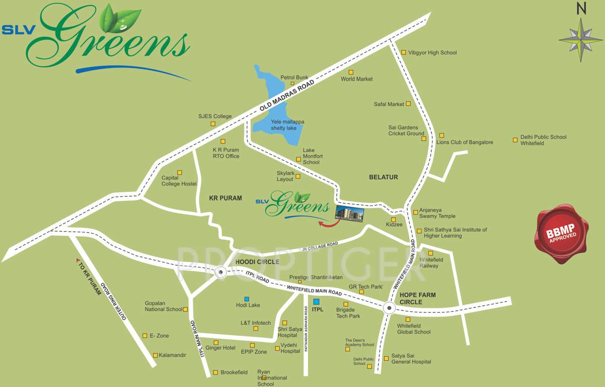  greens Images for Location Plan of SLV Greens