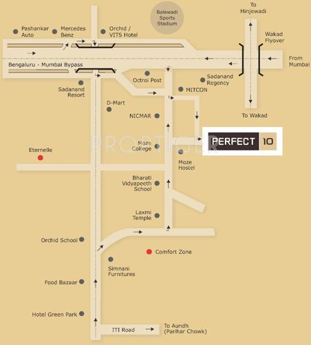  perfect-10 Images for Location Plan of Manav Perfect 10